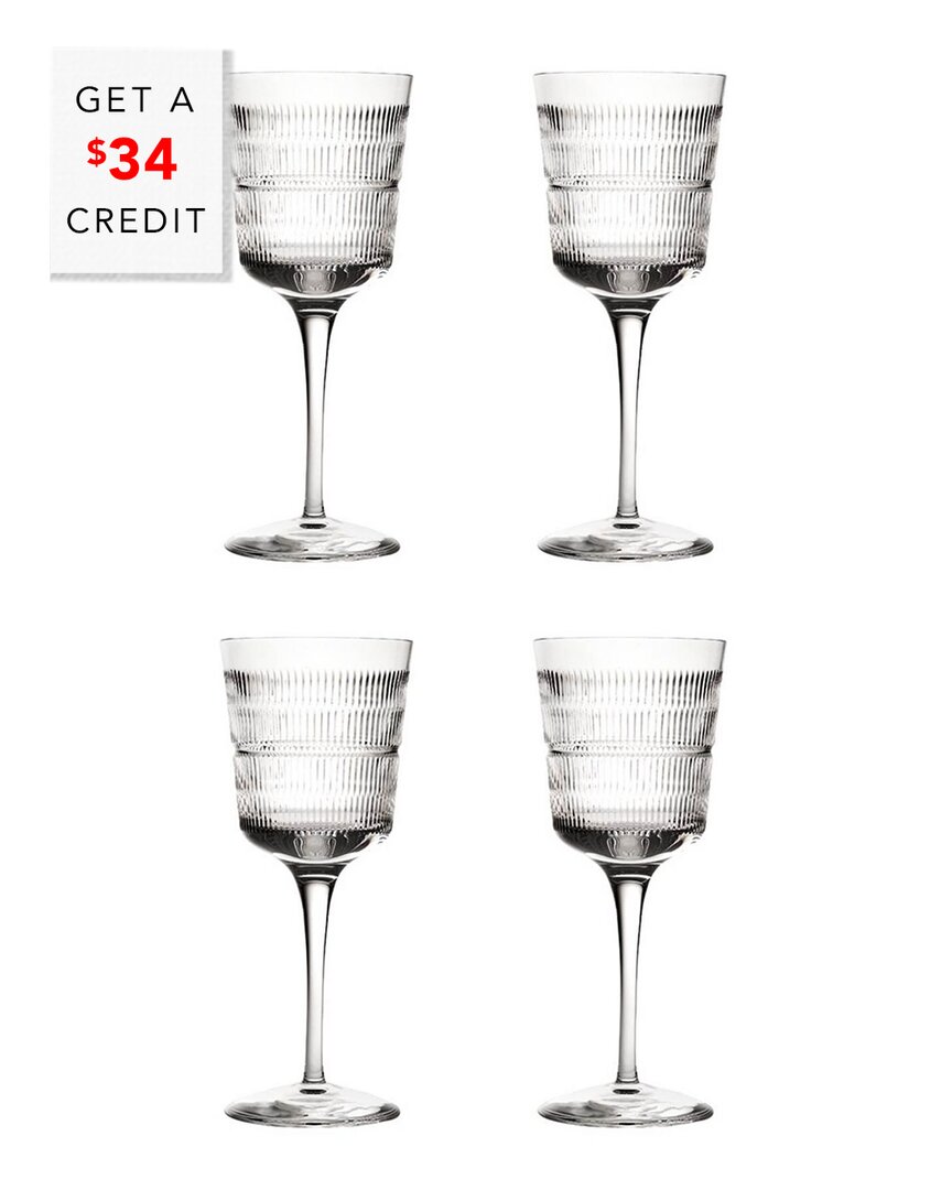 Vista Alegre Vendome Red Wine Goblets (set Of 4) With $36 Credit In Clear