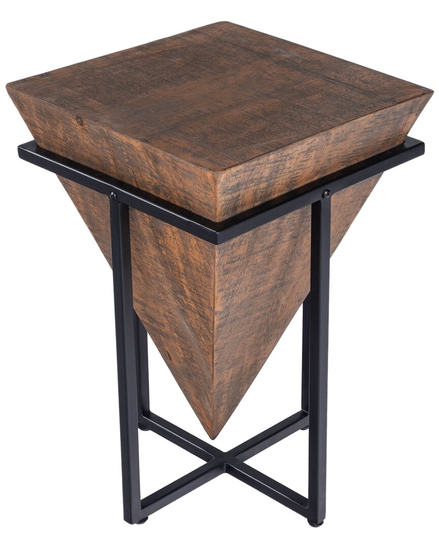 Butler Specialty Company Gulnaria Wood & Metal Accent Table In Brown