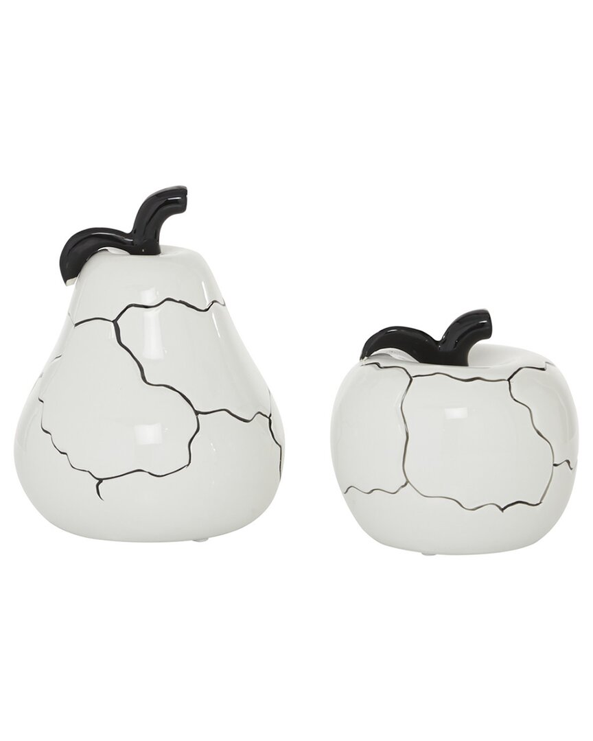 Peyton Lane Set Of 2 Dolomite Sculpture In White