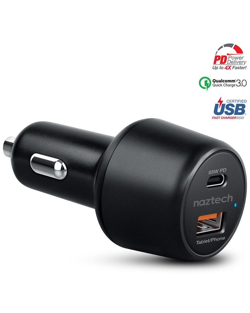 Naztech Speedmax65 Car Charger In Black