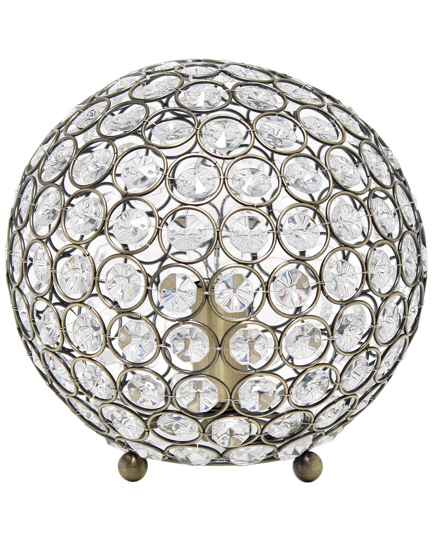Shop Lalia Home 8in Ellipse Medium Contemporary Glamorous Orb Table Lamp