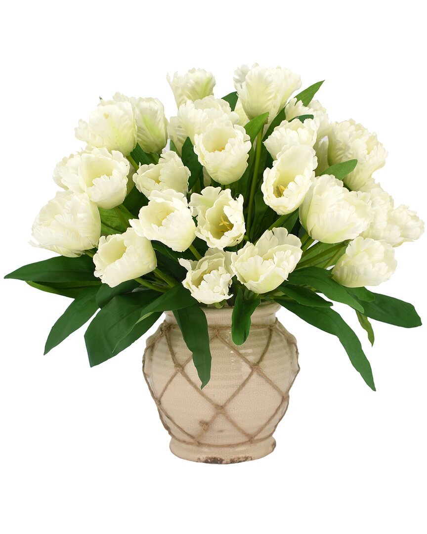 Creative Displays White Tulip Floral Arrangement