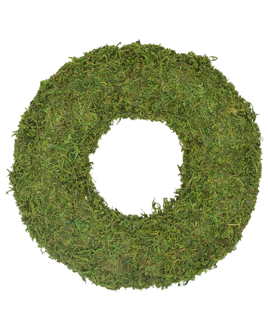 Northlight 13.7in Reindeer Moss Artificial Floral Wreath In Green