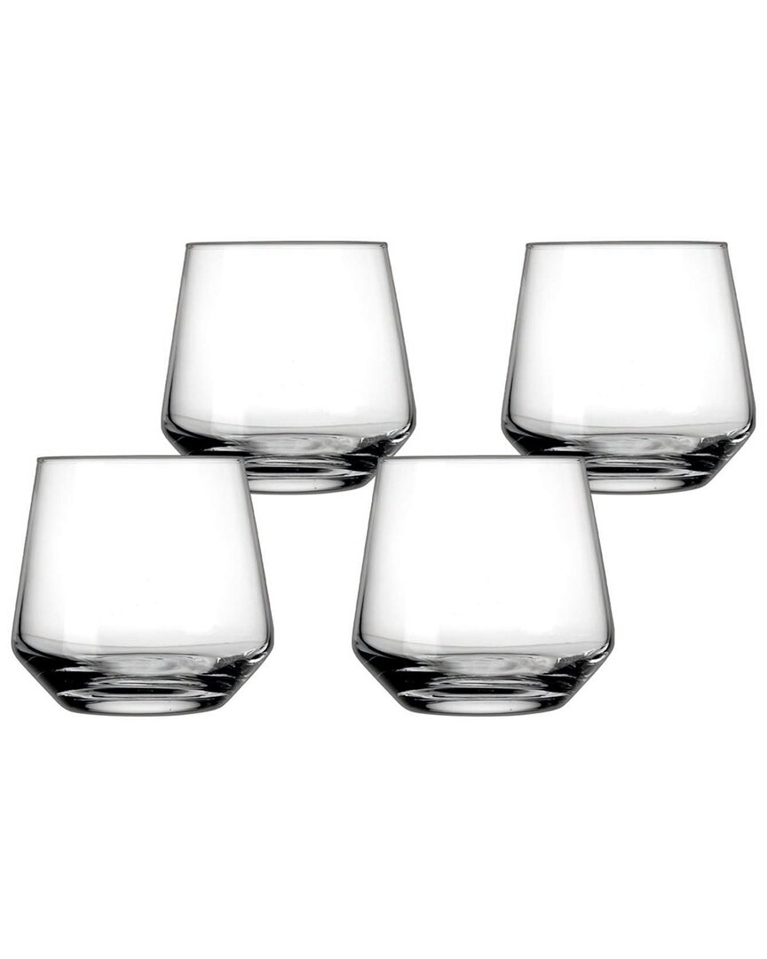 Godinger Marmont Double Old Fashion Glasses (set Of 4) In Clear