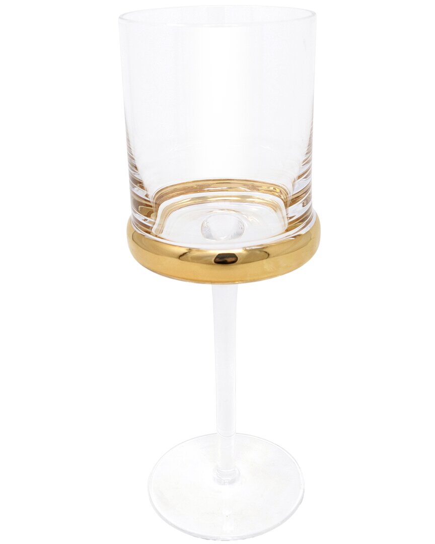 Vivience Set Of 6 Water Glasses With Ring