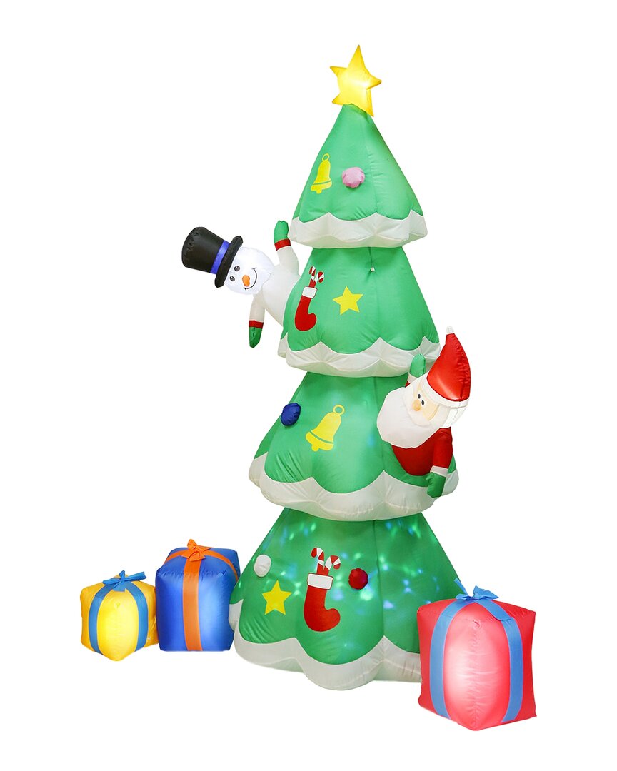 Shop Fresh Fab Finds 6.89ft Inflatable Outdoor Christmas Decoration In Multicolor