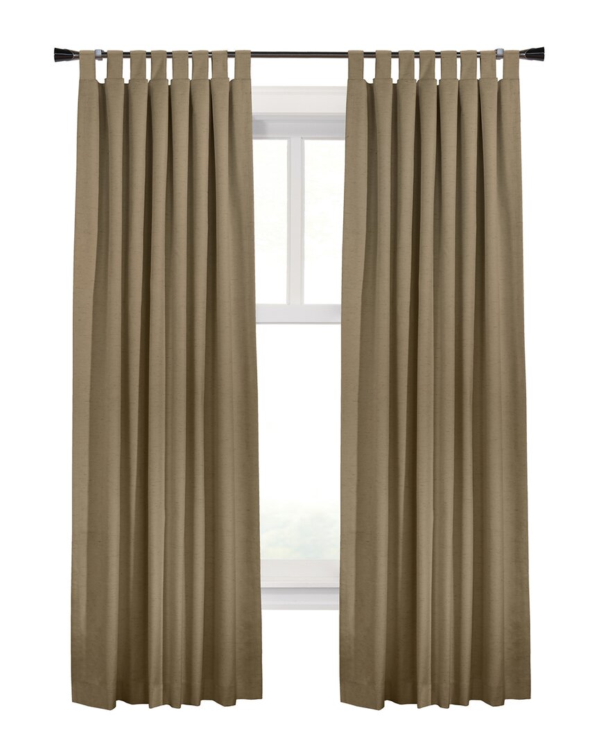 Thermaplus Tab Top Total Blackout Panel Pair In Grey
