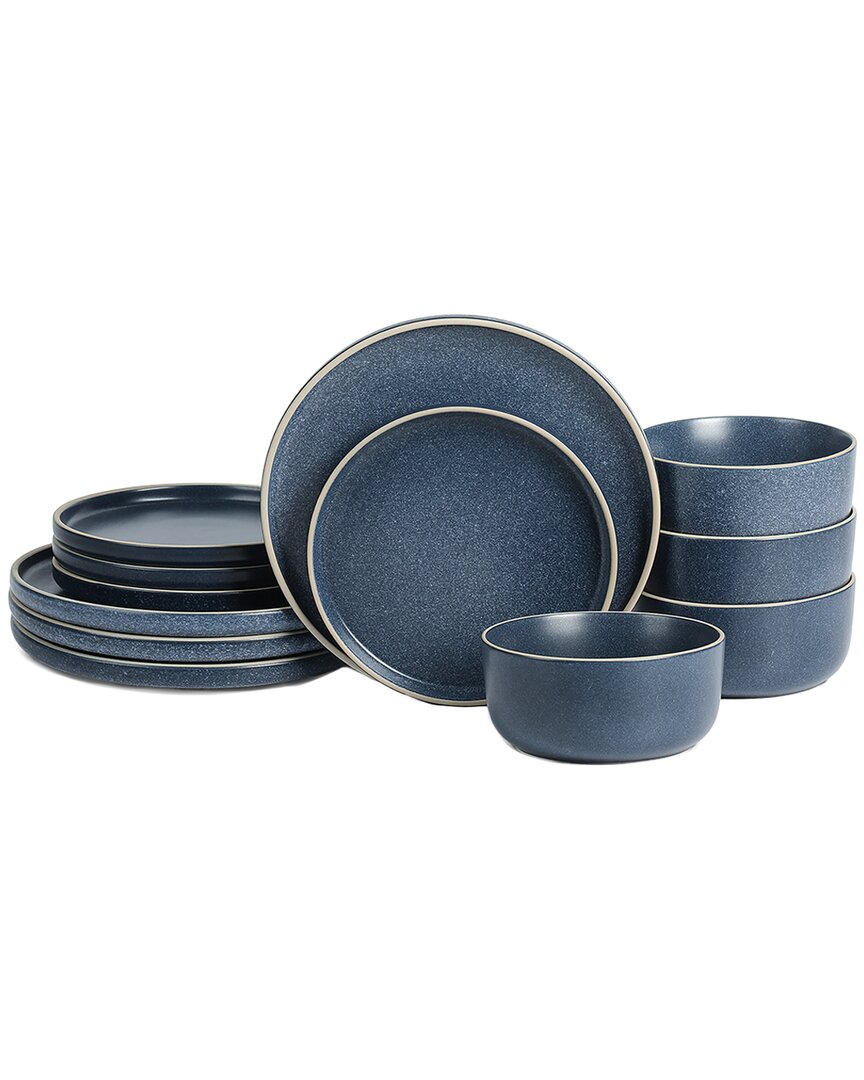 Earth & Clay Amber 12pc Stoneware Dinnerware Set