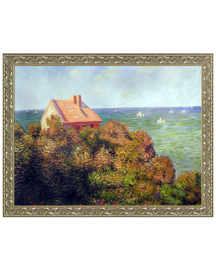 Overstock Art Fishermans Cottage At Varengeville Framed Oil Reproduction Of An Original Painting By Claude Monet
