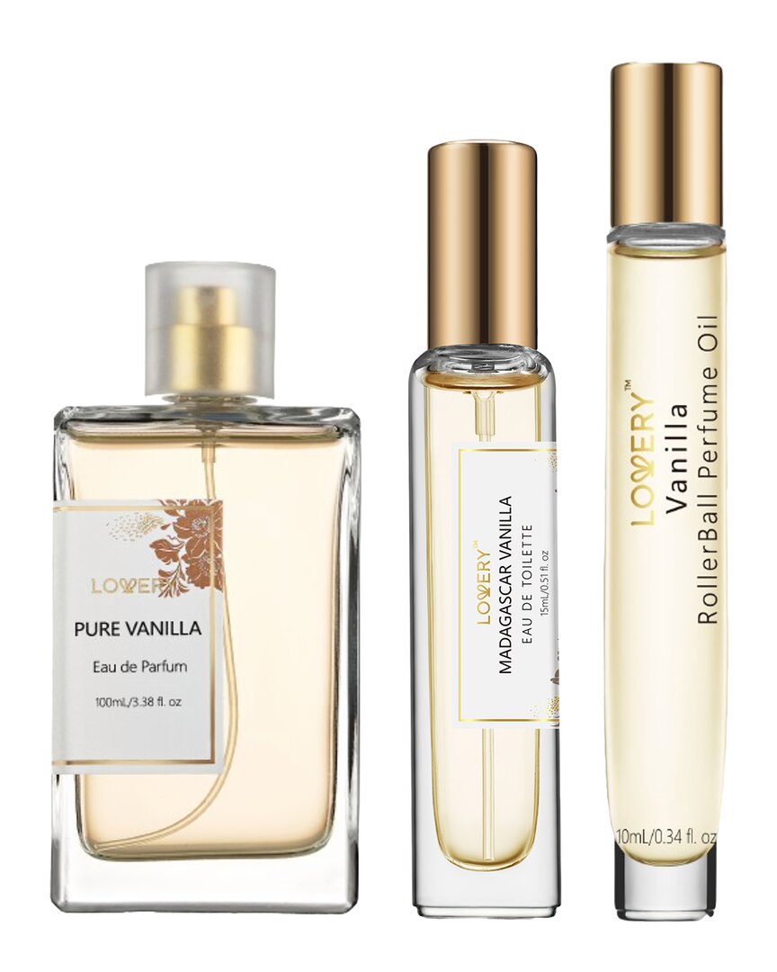 Lovery 3pc Pure Vanilla Perfume Gift Set In Multicolor