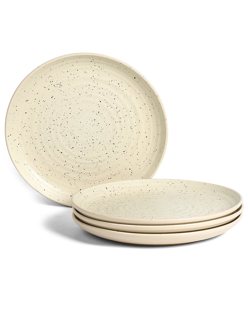 Stone Lain Dua 4pc Stoneware Dinner Plate Set