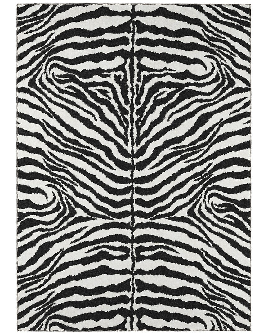 Addison Rugs Safari Indoor/outdoor Washable Rug In Black