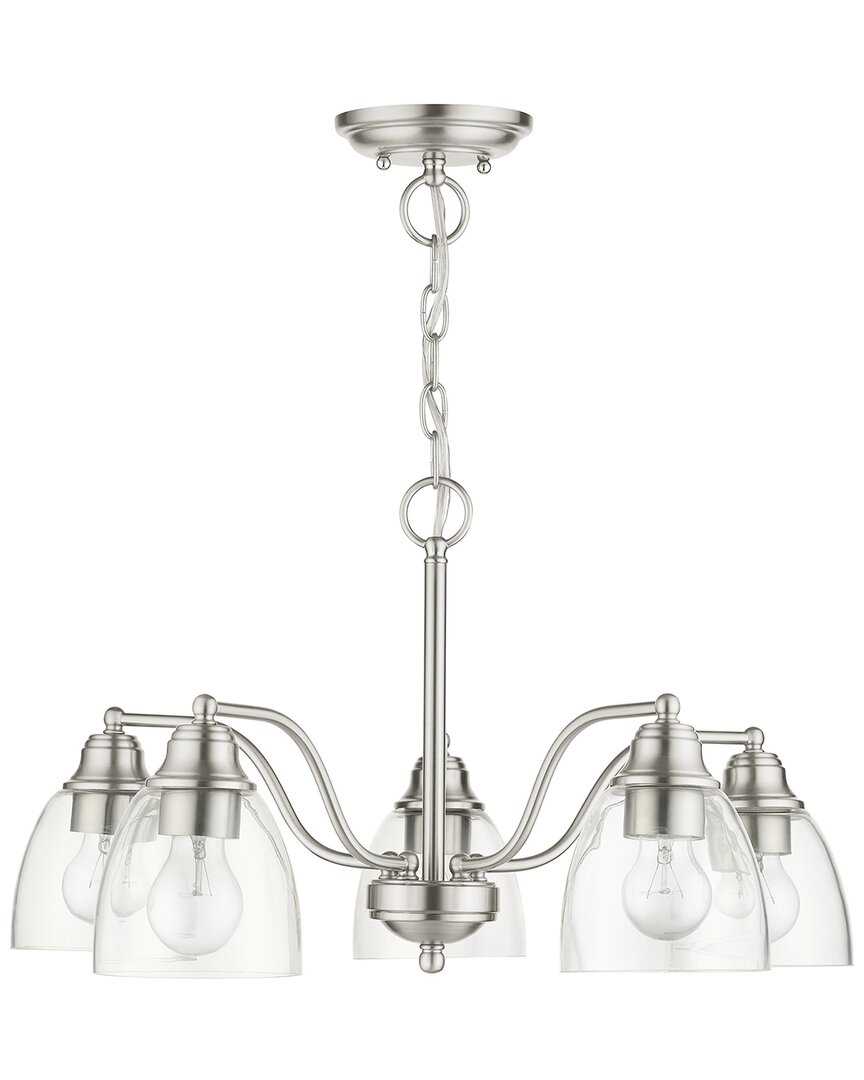 Livex Lighting 5 Light Brushed Nickel Chandelier