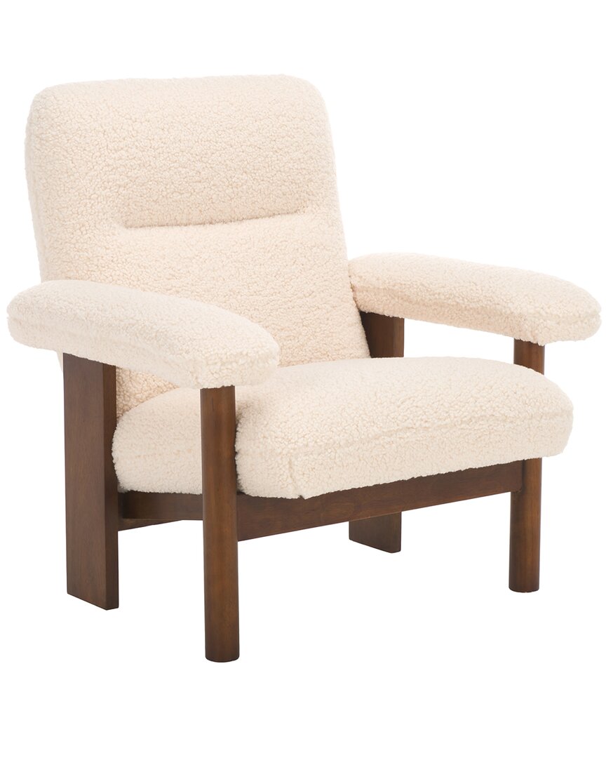 Shop Safavieh Attwell Accent Chair In White