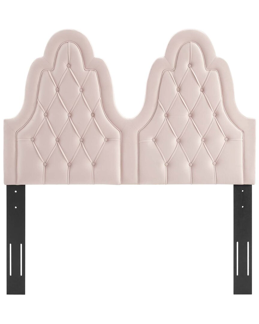 Modway Augustine Tufted Performance Velvet King/california King Headboard In Pink