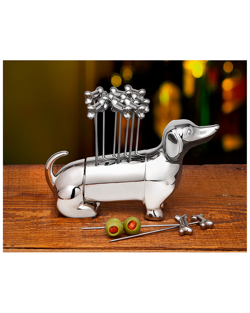 Godinger Dachshund Cocktail Pick Set