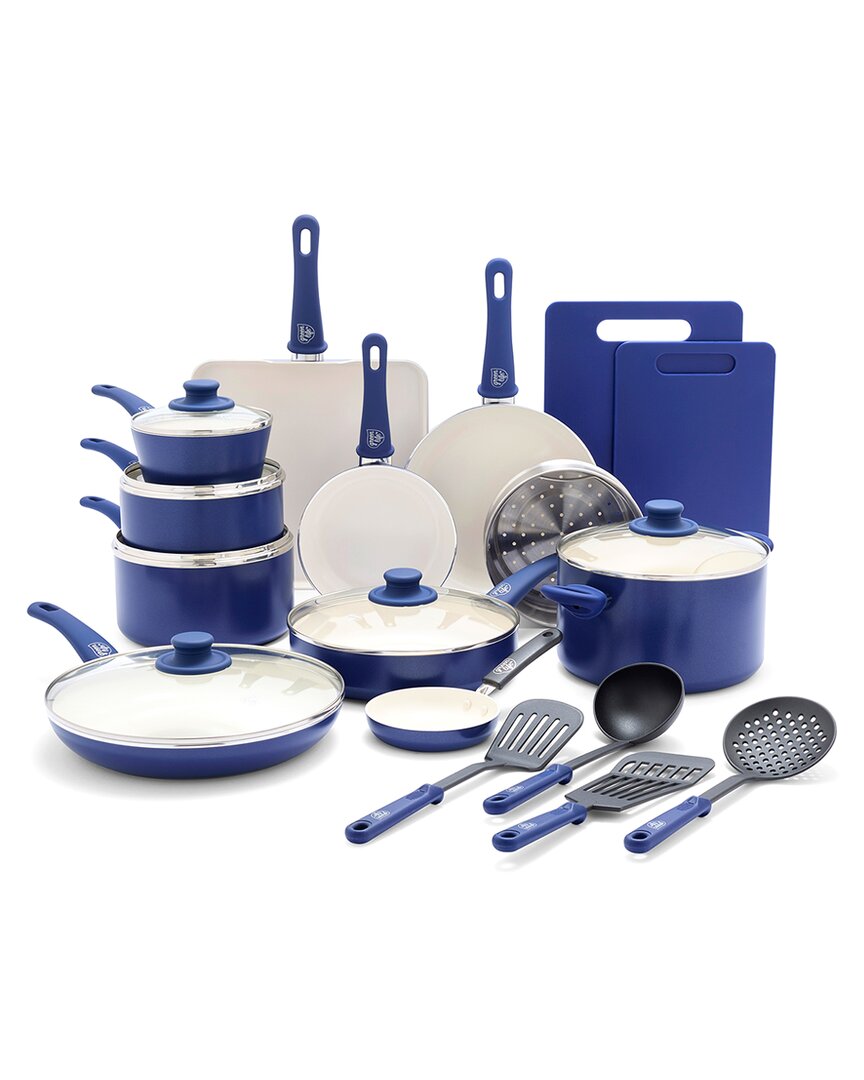 Greenlife Soft Grip Healthy Ceramic Nonstick 23pc Kitchen Cookware Set
