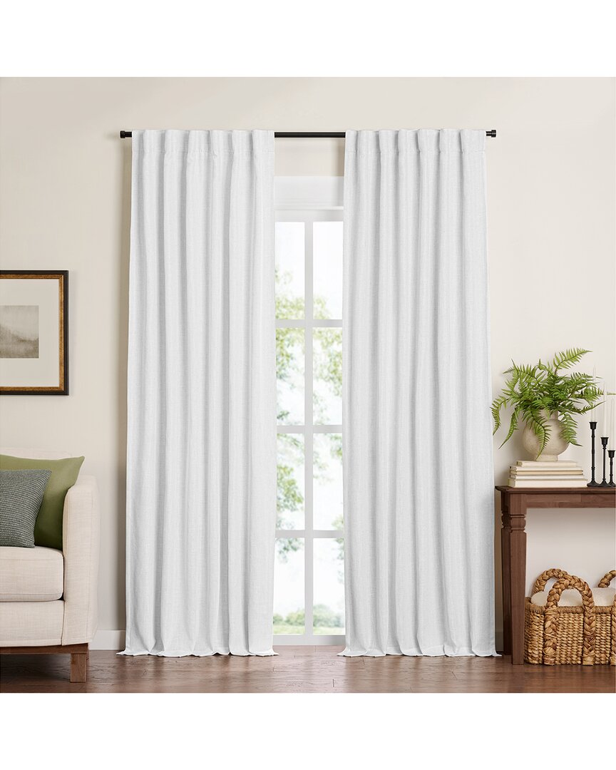 Elrene Harrow Solid Texture Blackout Window Curtain Panel