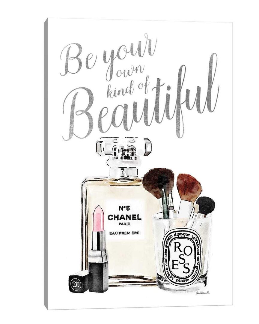 Shop Icanvas Be Your Own Kind Of Beauty Silver Makeup By Amanda Greenwood Wall Art