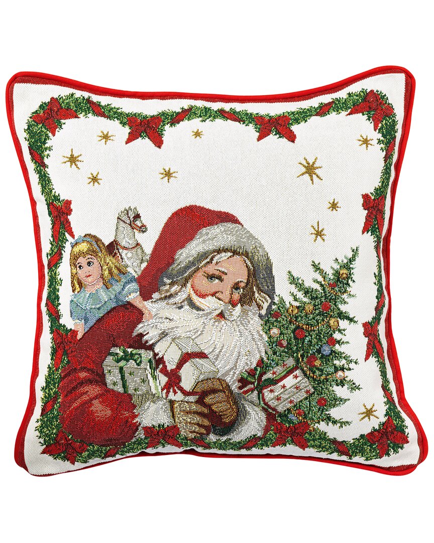 Villeroy & Boch Christmas Toy's Fantasy Embroidered Square Pillow: Santa