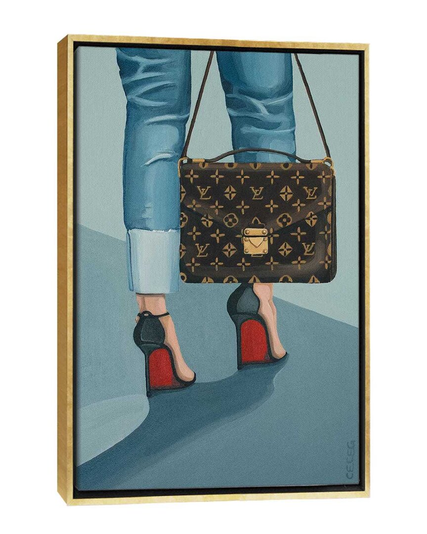 Icanvas Louis Vuitton Bag And Louboutin Heels Framed Canva By Cece Guidi Wall Art