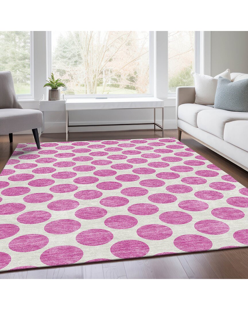 Addison Rugs Premium Washable Area Rug In Pink
