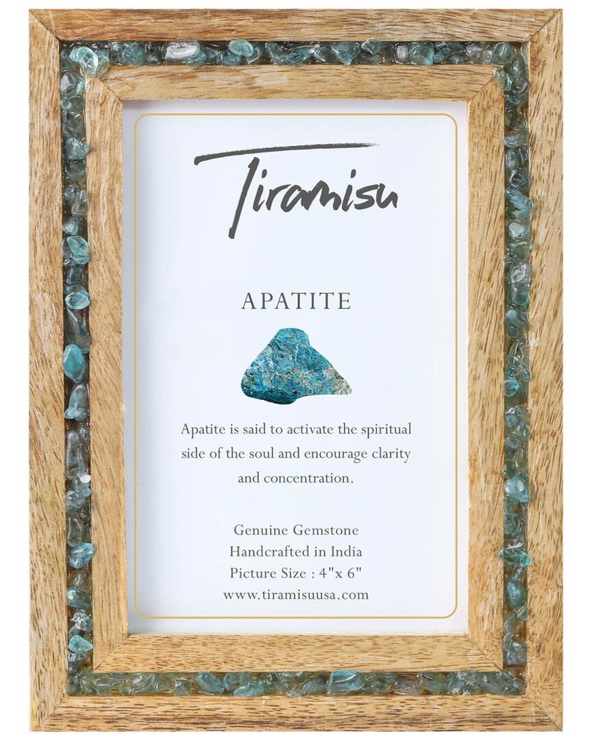 Tiramisu Tropical Seas Apatite 4x6 Picture Frame In Blue