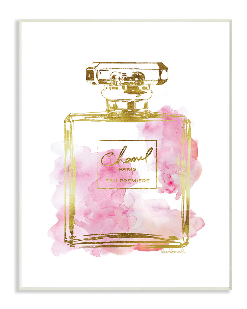 STUPELL STUPELL GLAM PERFUME BOTTLE GOLD PINK BY AMANDA GREENWOOD