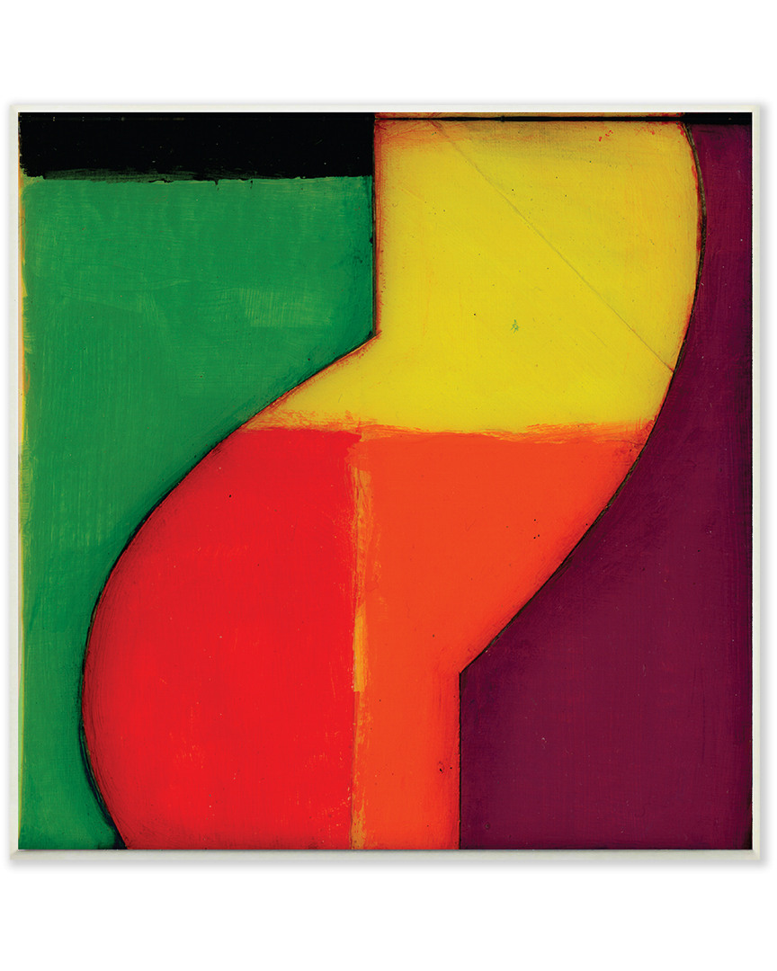 Stupell Mordern Zig Zag Red And Green By Matthew Finger