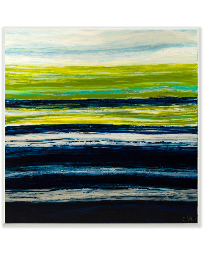 Stupell Acrylic Resin Grass Field Lake Pond Abstract By Barbara Bilotta