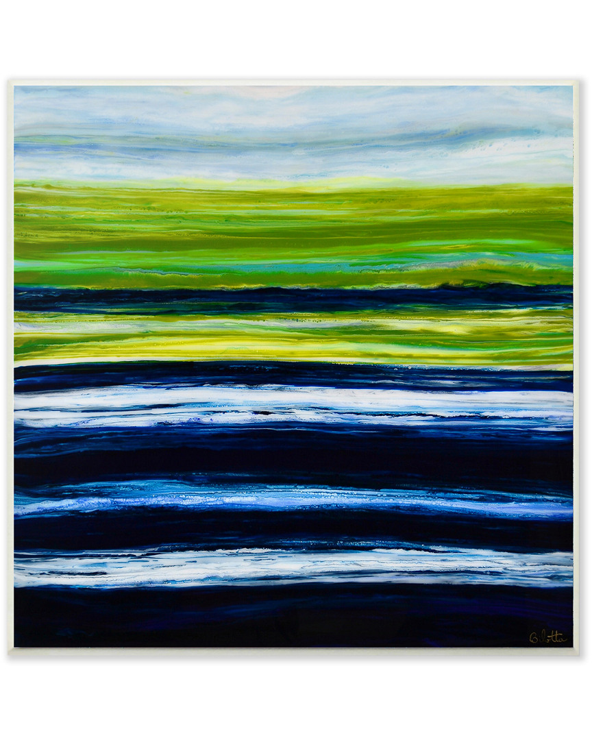 Stupell Acrylic Resin Hills And Plains Sunset Abstract By Barbara Bilotta