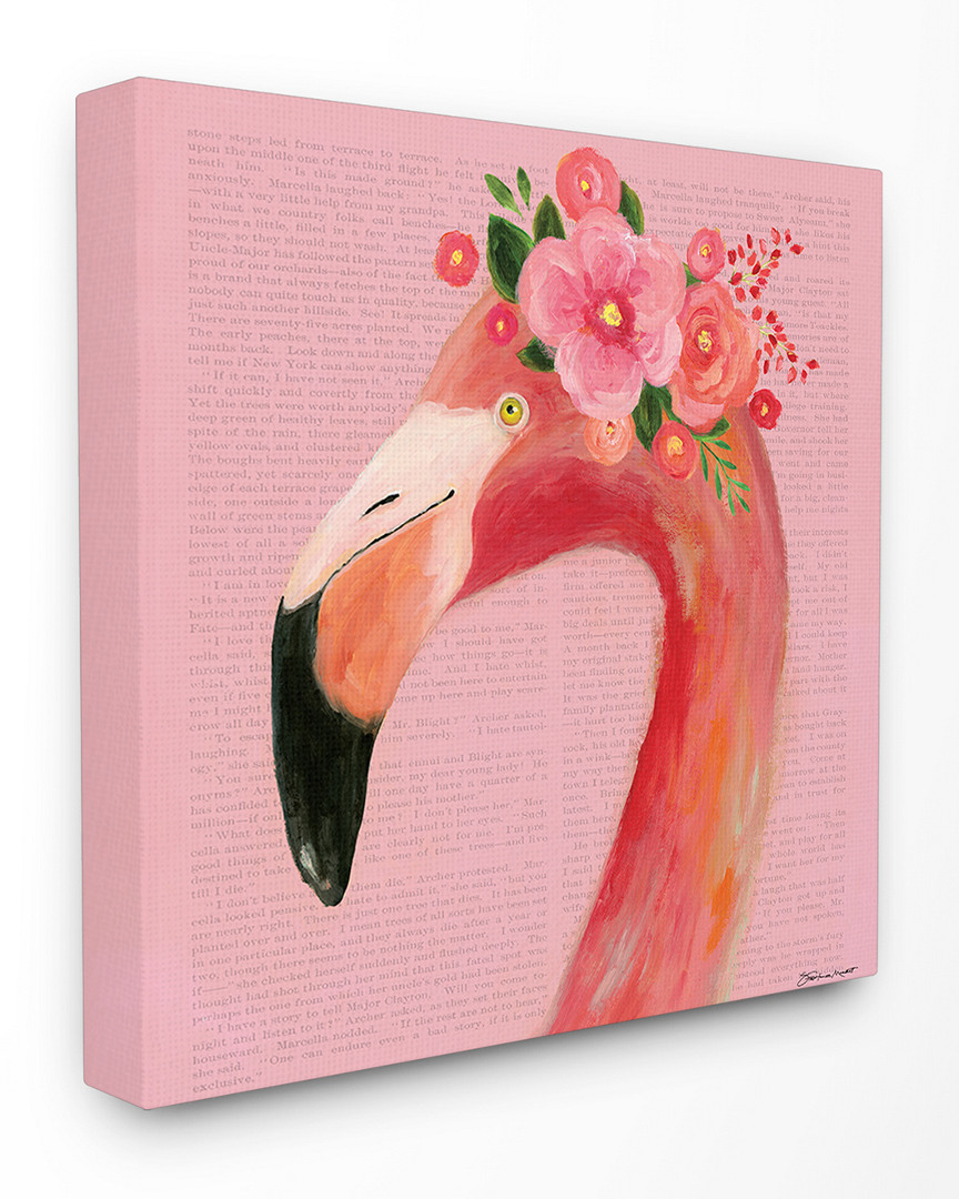 Stupell Floral Flamingo Pink Portrait