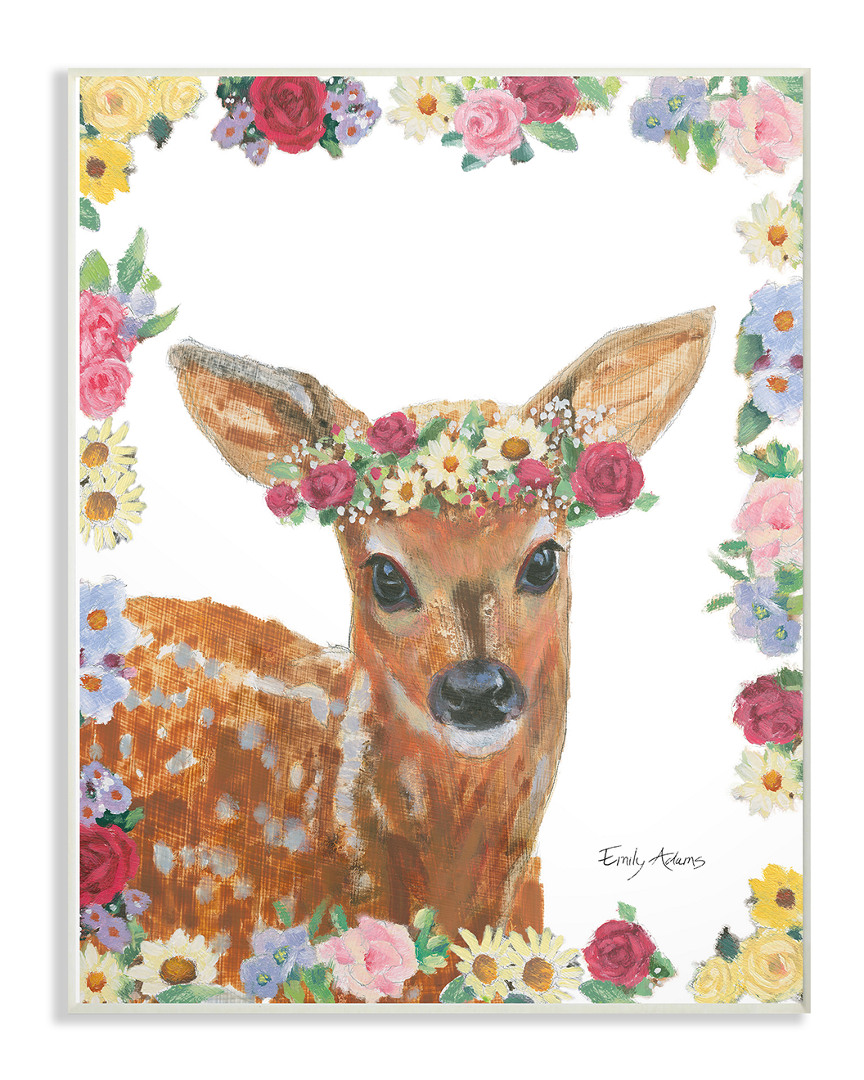 Stupell Flower Friends Deer By Emily Adams
