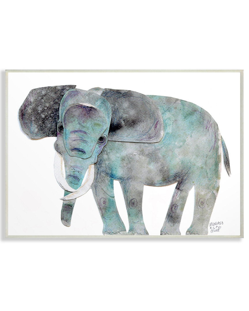 Stupell Watercolor Cutout Collage Elephant By Marley Ungaro