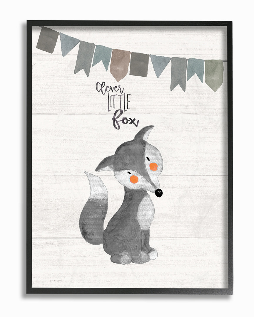 Stupell Clever Little Fox By Jo Moulton Framed Art