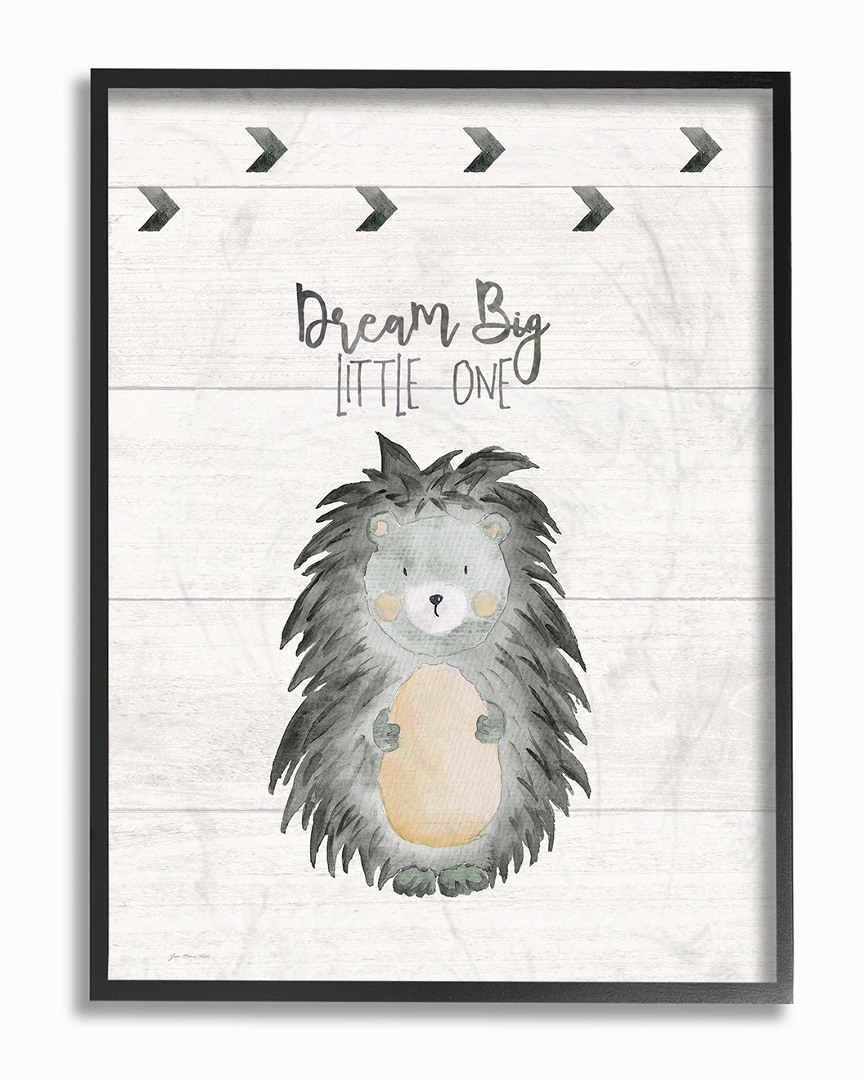 Stupell Dream Big Porcupine By Jo Moulton Framed Art