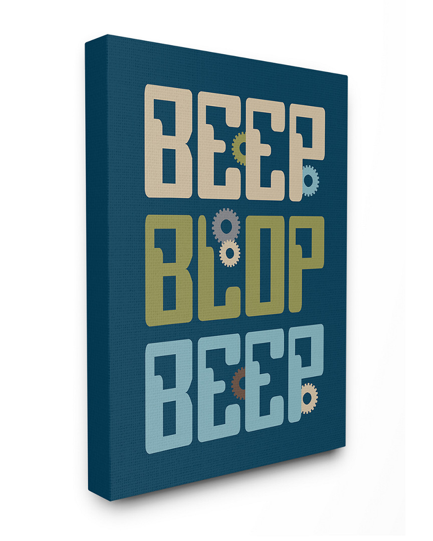 Stupell Fun Robot Quote Typography By Tara Moss Canvas Art In Multi