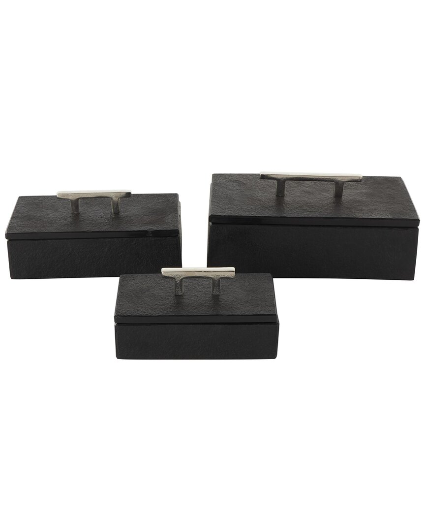 Peyton Lane Contemporary Marble Box Set In Black