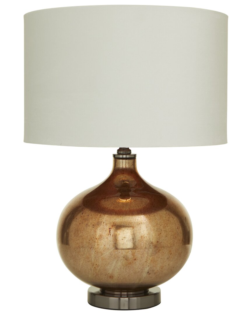 Peyton Lane Copper Glass Gourd Style Base Table Lamp