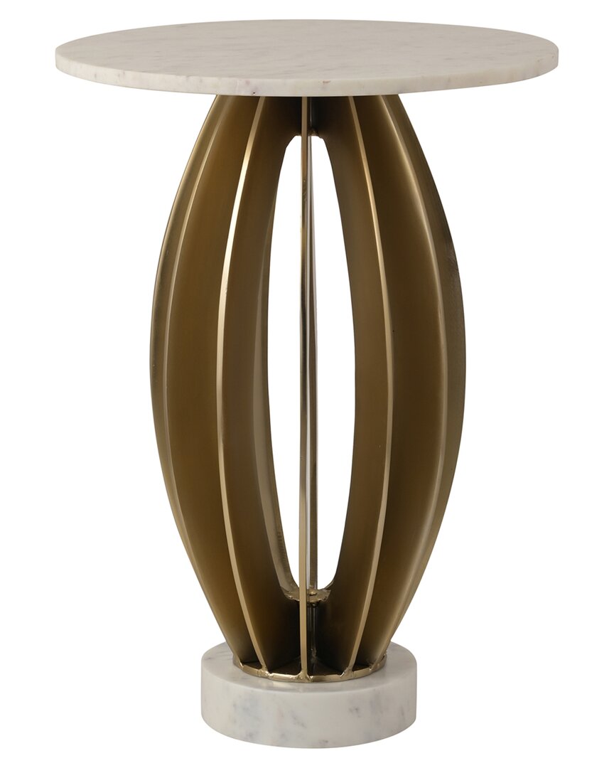 Sagebrook Home 25in Laurent Marble Table
