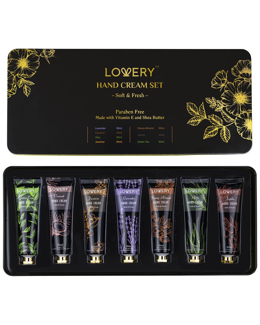 Lovery 7pc Hand Cream Gift Set In Black