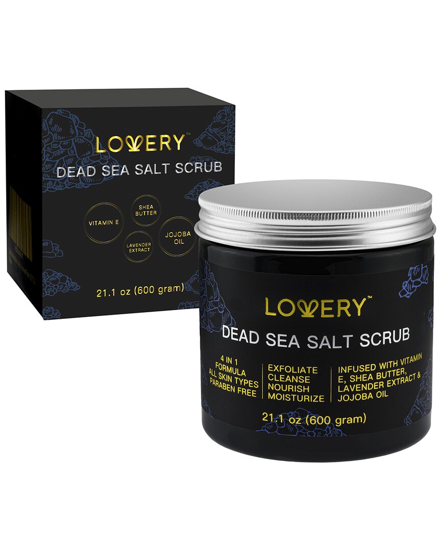 Shop Lovery Handmade Exfoliating Salt Scrub, Dead Sea Body Scrub In Silver