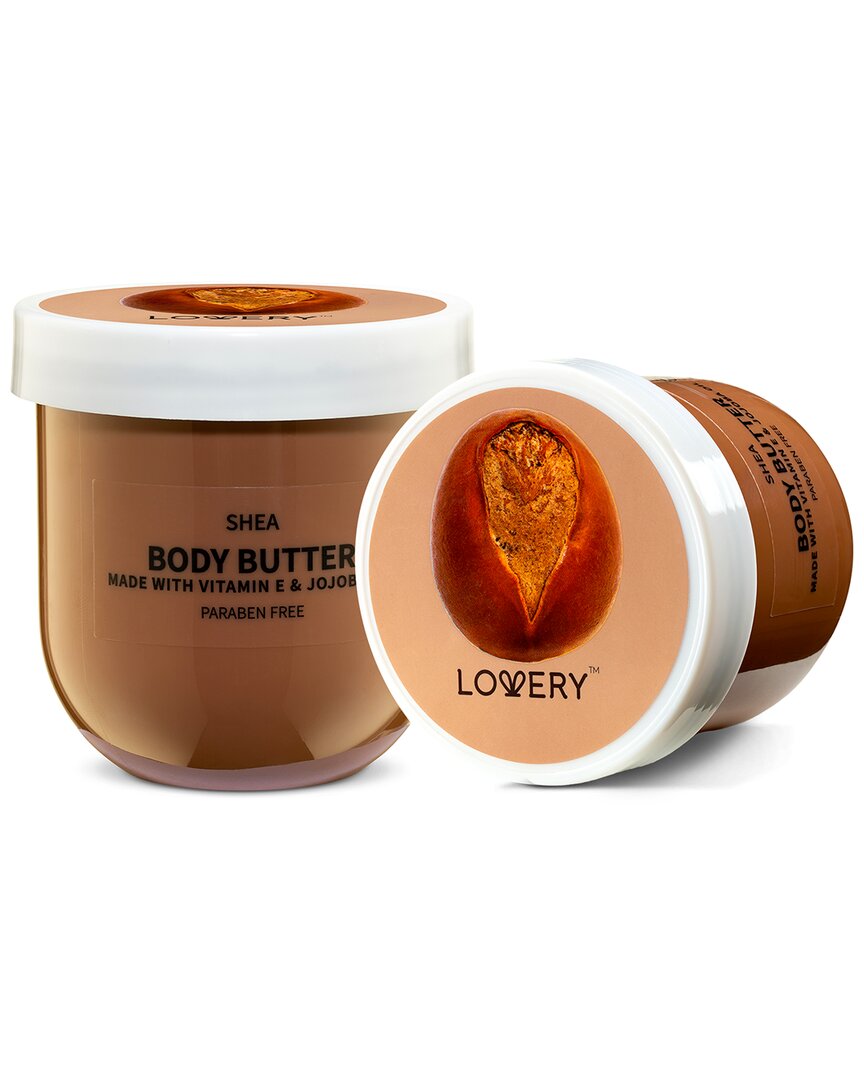 Lovery Shea Body Butter - Ultra Hydrating Shea Butter Body Cream, Whipped Lotion In White