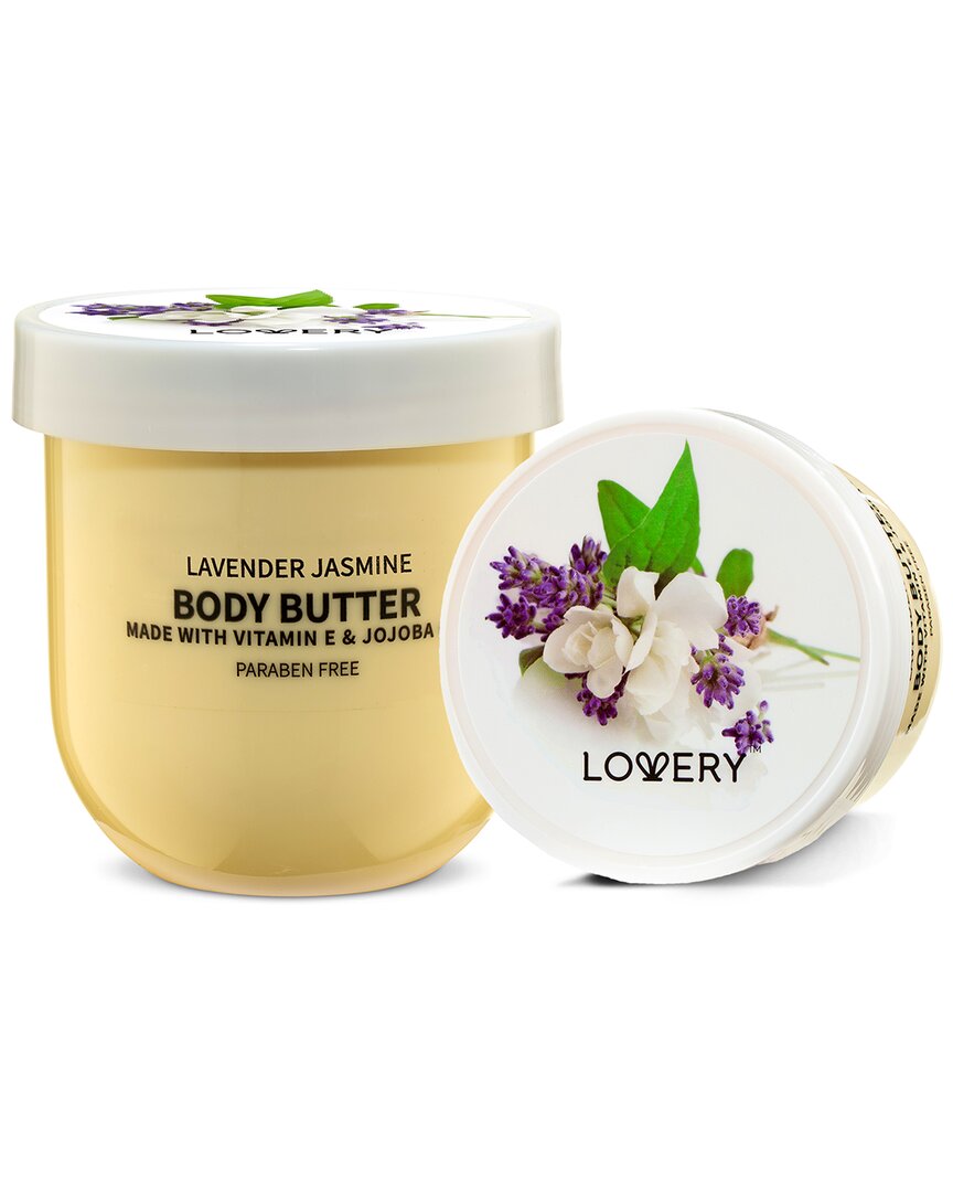 Lovery Lavender Jasmine Body Butter - Ultra Hydrating Shea Butter Cream In Purple