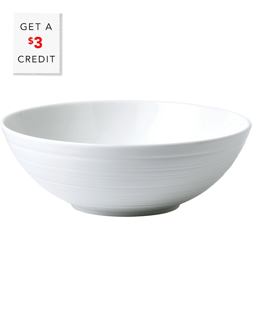 Wedgwood Jasper Conran For  6.7in White Strata Cereal Bowl With $3 Credit