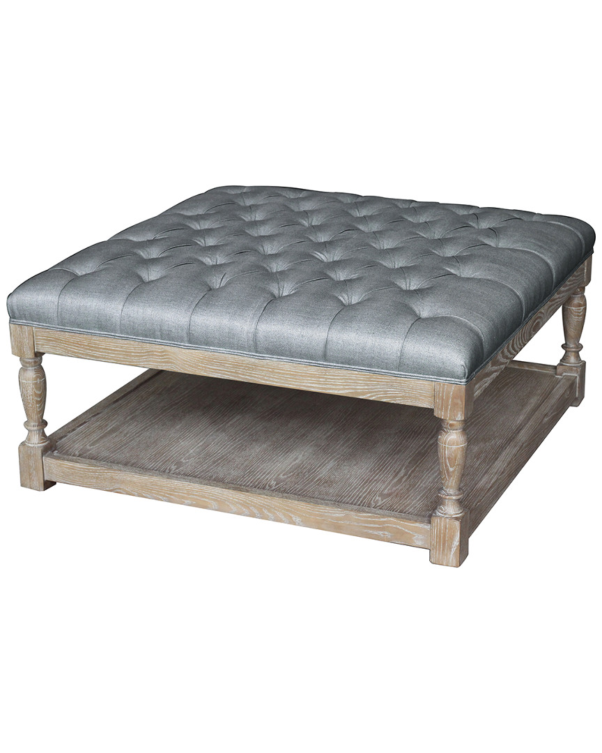 Rustique By Pangea Athena Square Coffee Table