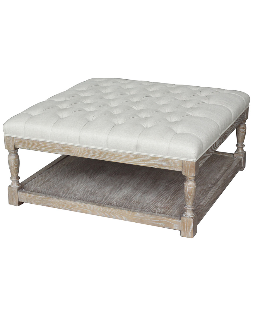 Rustique By Pangea Athena Square Coffee Table