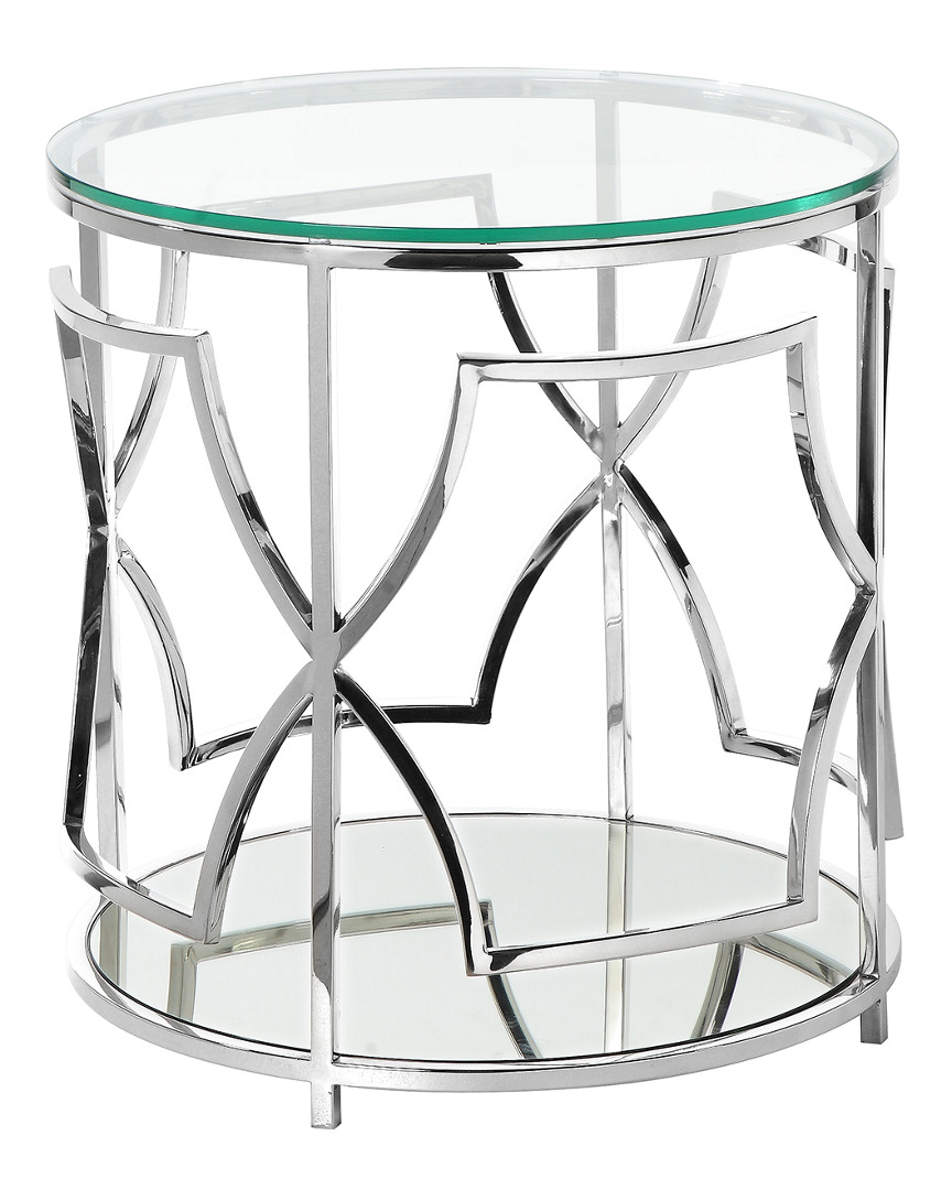 Rustique By Pangea Edward Round Side Table