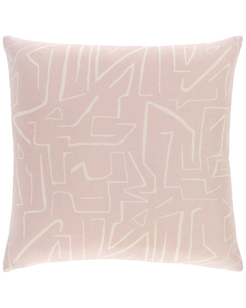 Surya Bogolani Polyester Pillow In Pink
