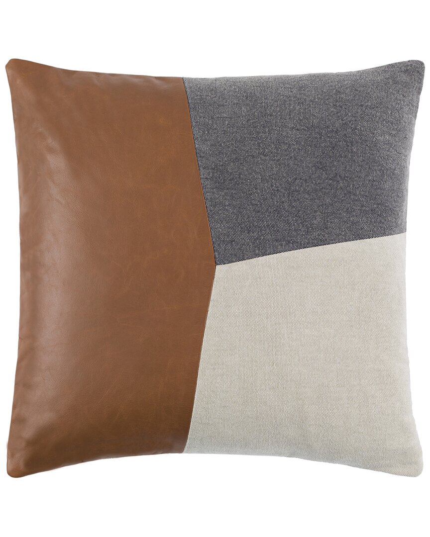 Shop Surya Branson Pillow Cover In Brown